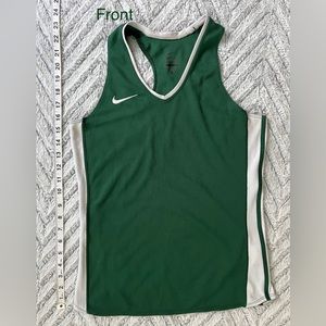 2 pc. Forest green Nike dri-fit XS tank top + XXS sweater